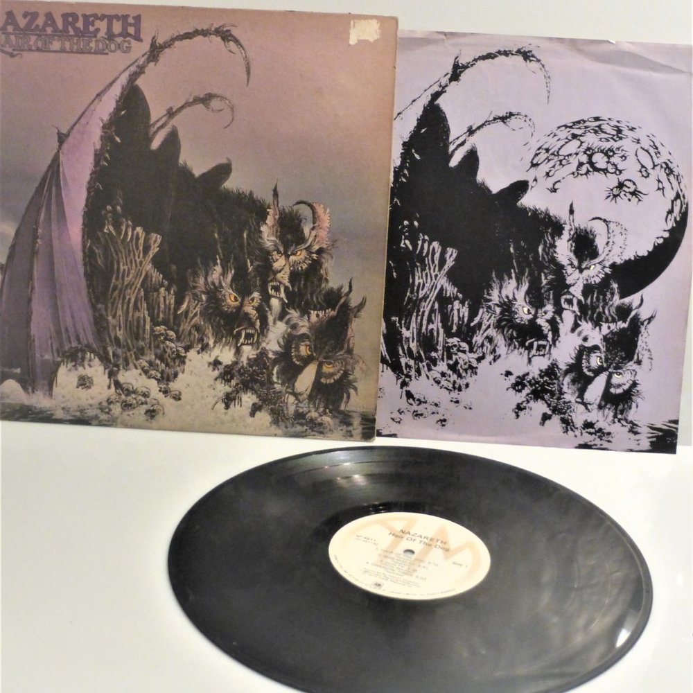 1st Press 1975 Nazareth HAIR of the DOG Vinyl Record SP4511 A&M Records LP Album